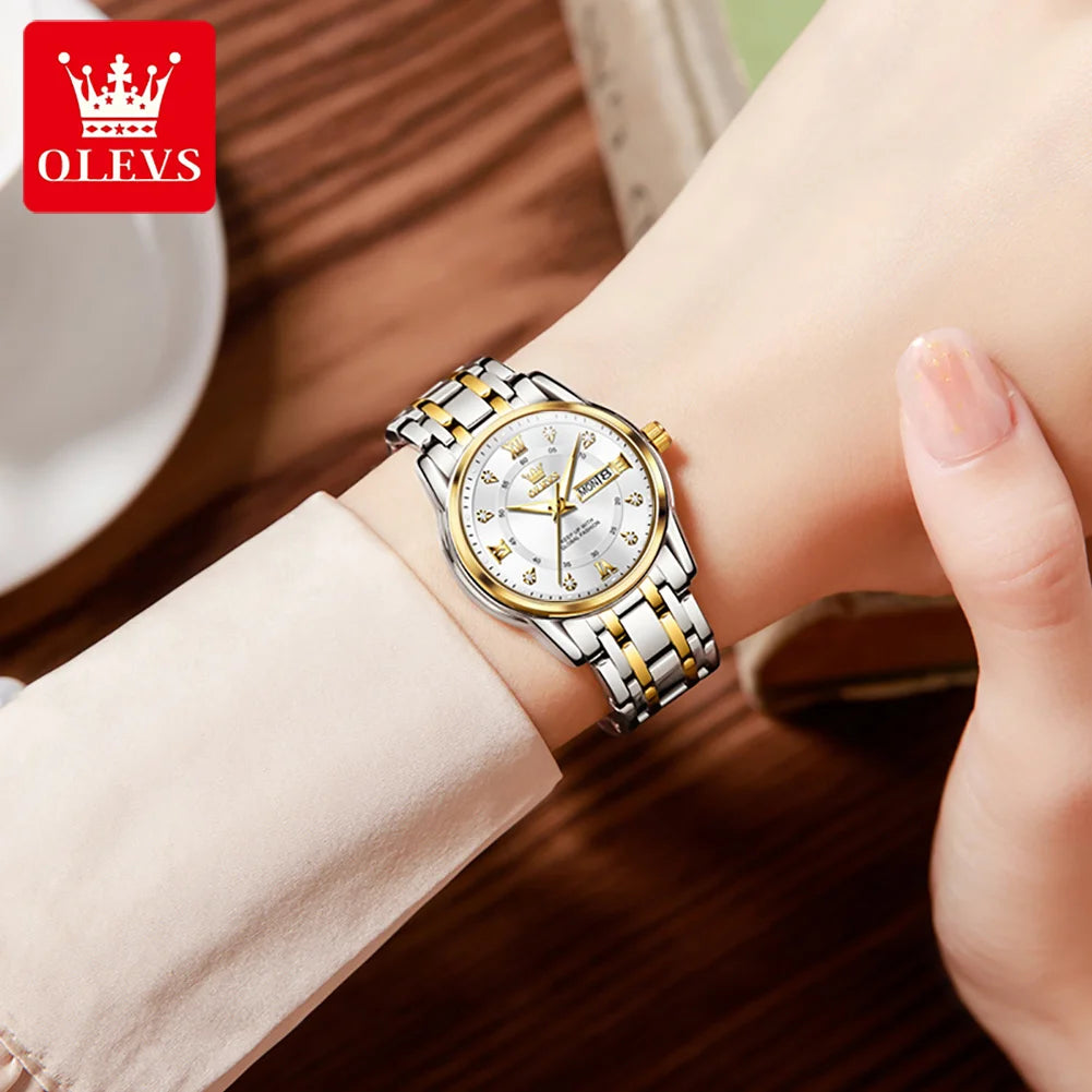 OLEVS brand watch Roman scale fashion calendar quartz watch waterproof women's watch 5513