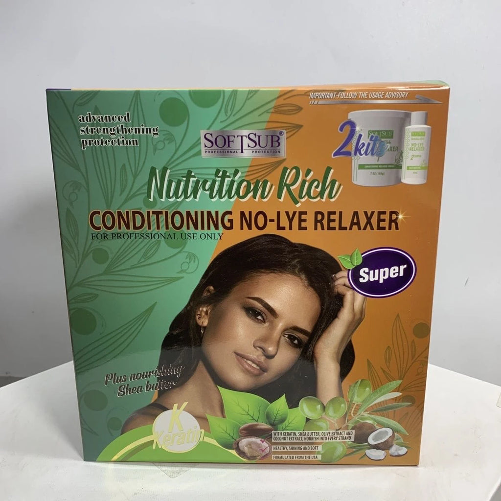 Organic Olive Oil NoLye Relaxer for Hair Care l Hair Straightening Solution Daily Use Hair Care Product