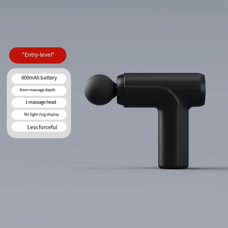 Mini USB Electric Massage Gun Deep Tissue Facial Massgaer 8 Heads Arms Back Leg Muscle Relaxing For Body Back Arm Sport Fitness