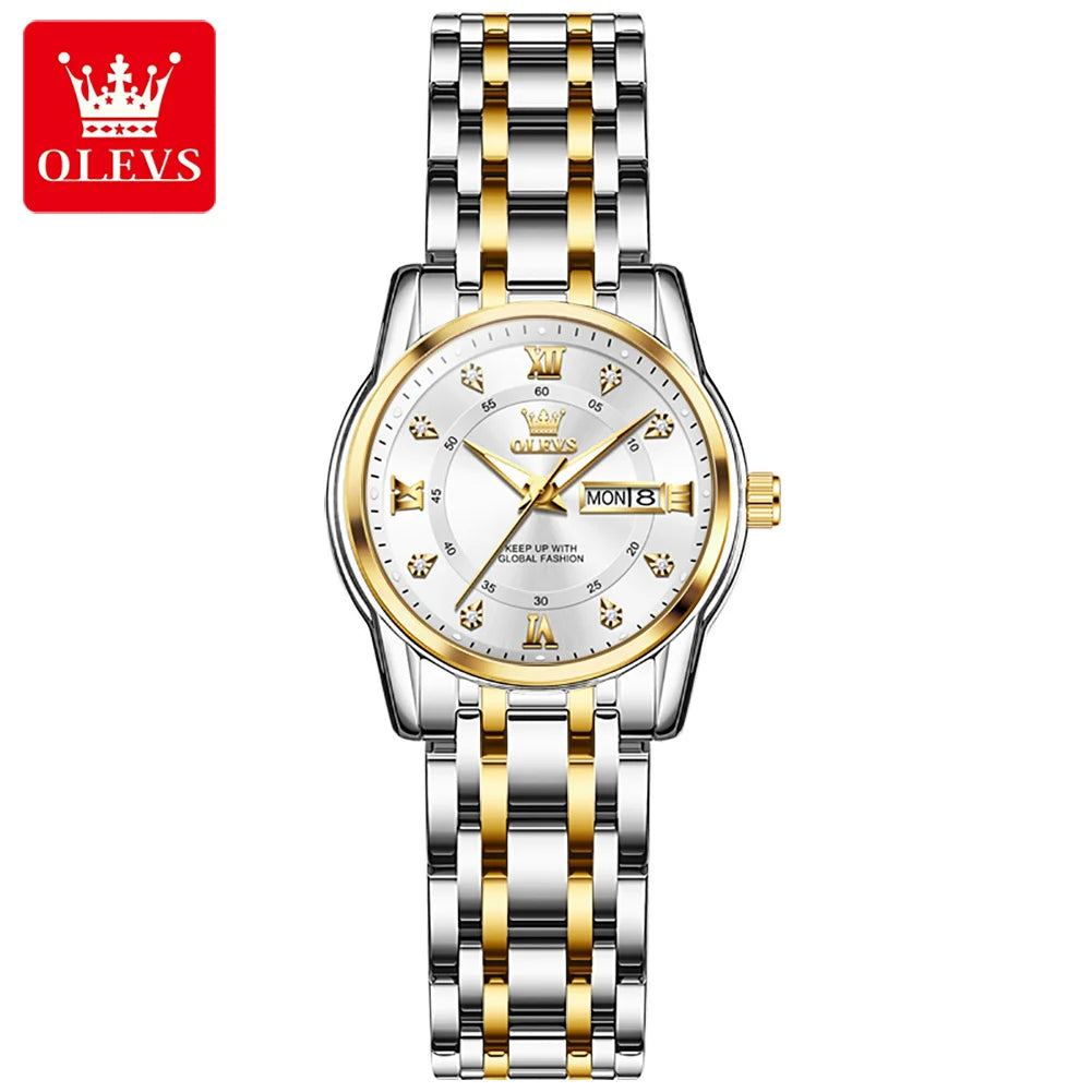 OLEVS brand watch Roman scale fashion calendar quartz watch waterproof women's watch 5513