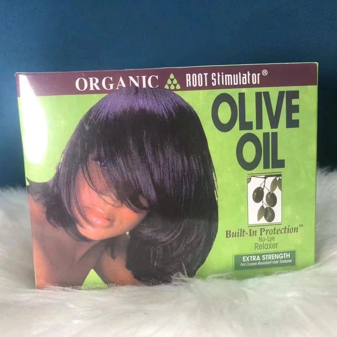 Organic Olive Oil NoLye Relaxer for Hair Care l Hair Straightening Solution Daily Use Hair Care Product