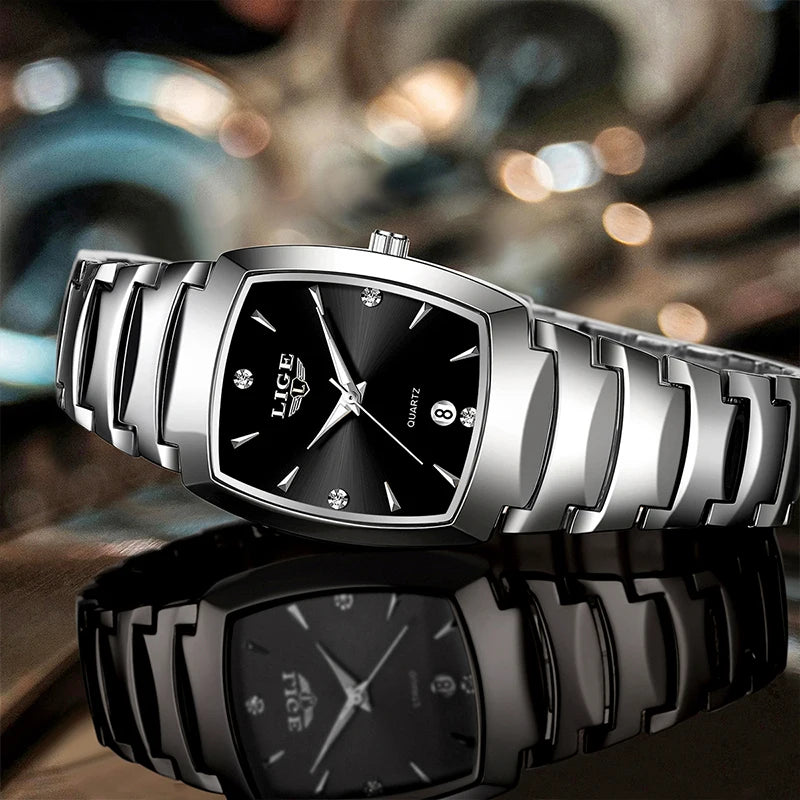 LIGE Watch women Business Luxury Ladies clock female waterproof watches Fashion quartz Simple Watch for Wome montre femme+BOX