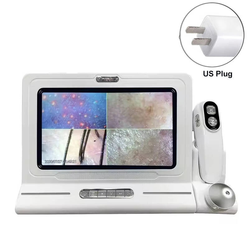 Skin Analyzer Machine Professional Scalp Detector Hair Follicles Oil Moisture Tester Facial Skin Hair Analyser Machine 11inch