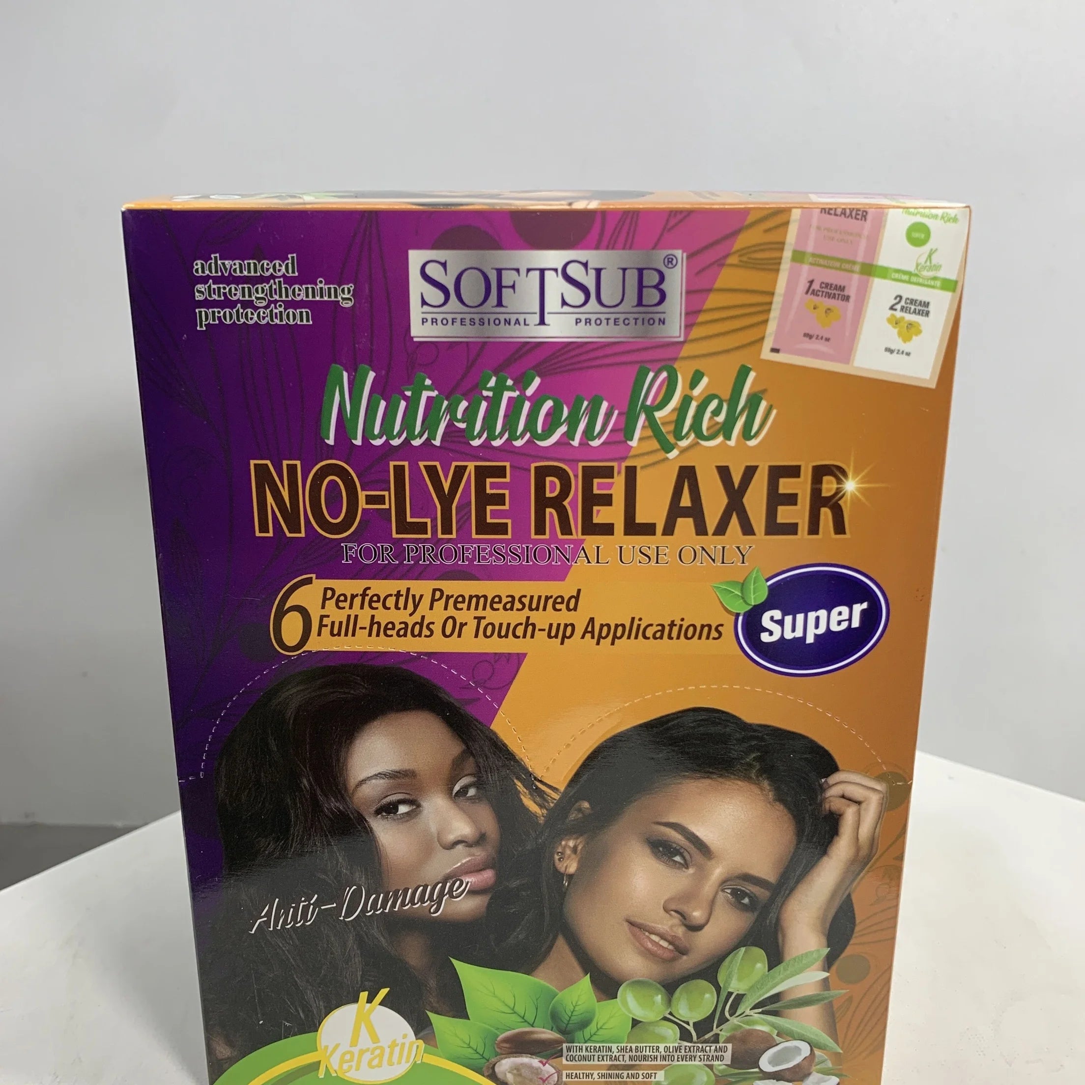 Organic Olive Oil NoLye Relaxer for Hair Care l Hair Straightening Solution Daily Use Hair Care Product