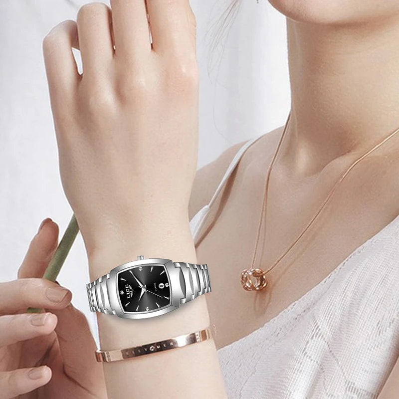 LIGE Watch women Business Luxury Ladies clock female waterproof watches Fashion quartz Simple Watch for Wome montre femme+BOX