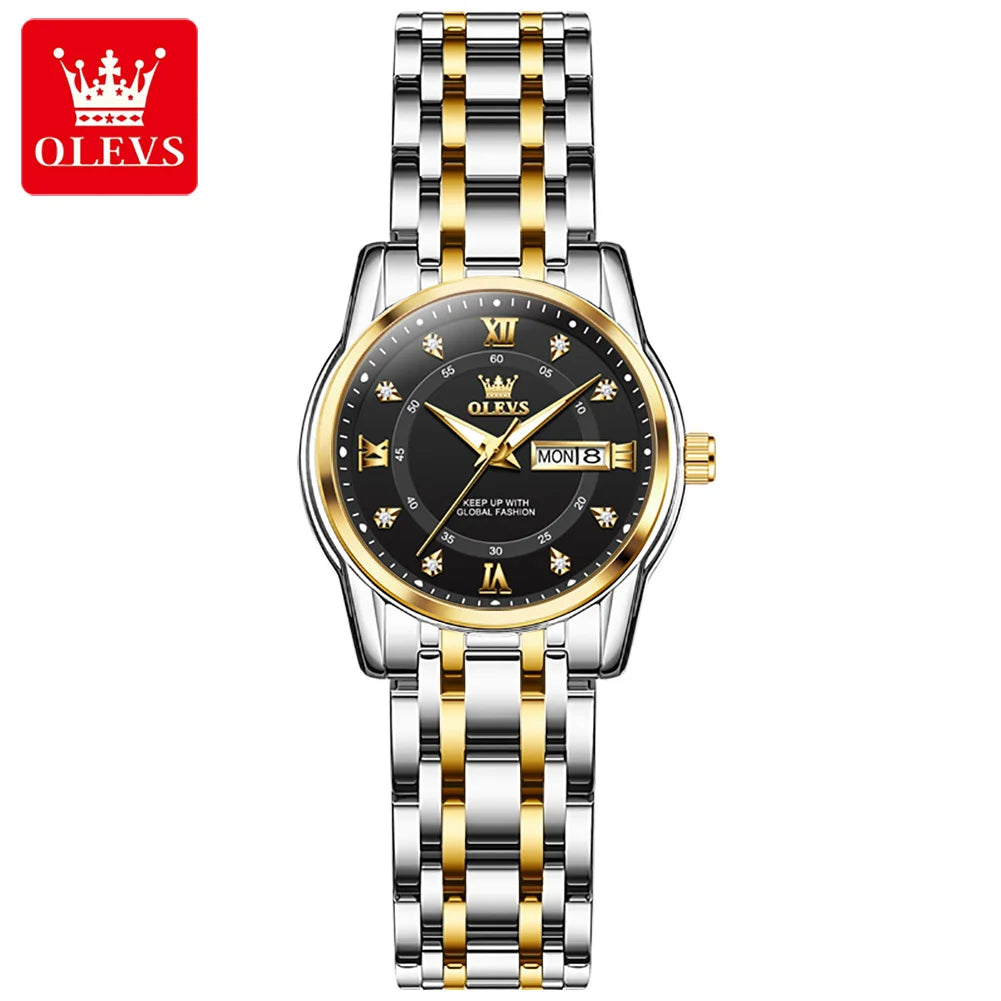 OLEVS brand watch Roman scale fashion calendar quartz watch waterproof women's watch 5513