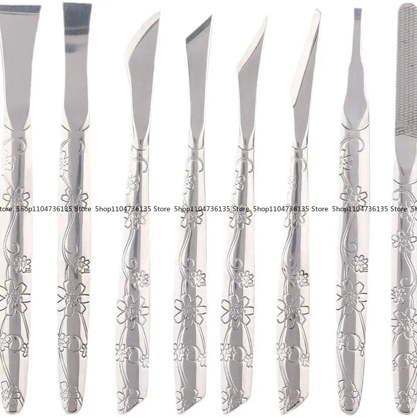 8-Piece Set, Foot Pedicure Tool, Set, Stainless Steel Dead Skin Removal Kit