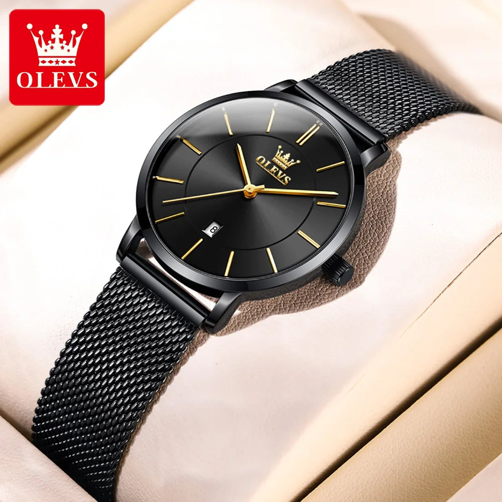 OLEVS Woman Watch 5869 Elegant Fashion Quartz Wristwatch Waterproof Date Watches For Woman Set Bracelet Watch Box Gifts Original