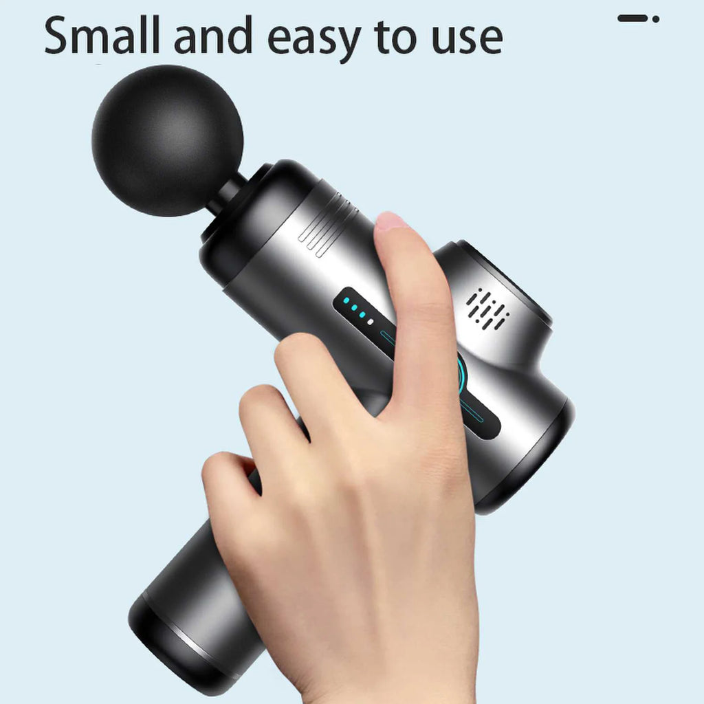 Home Fascia Gun Muscle Relaxation Massage Device Deep Tissue Massage Gun Adjustable Speeds 6 Detachable Massage Heads