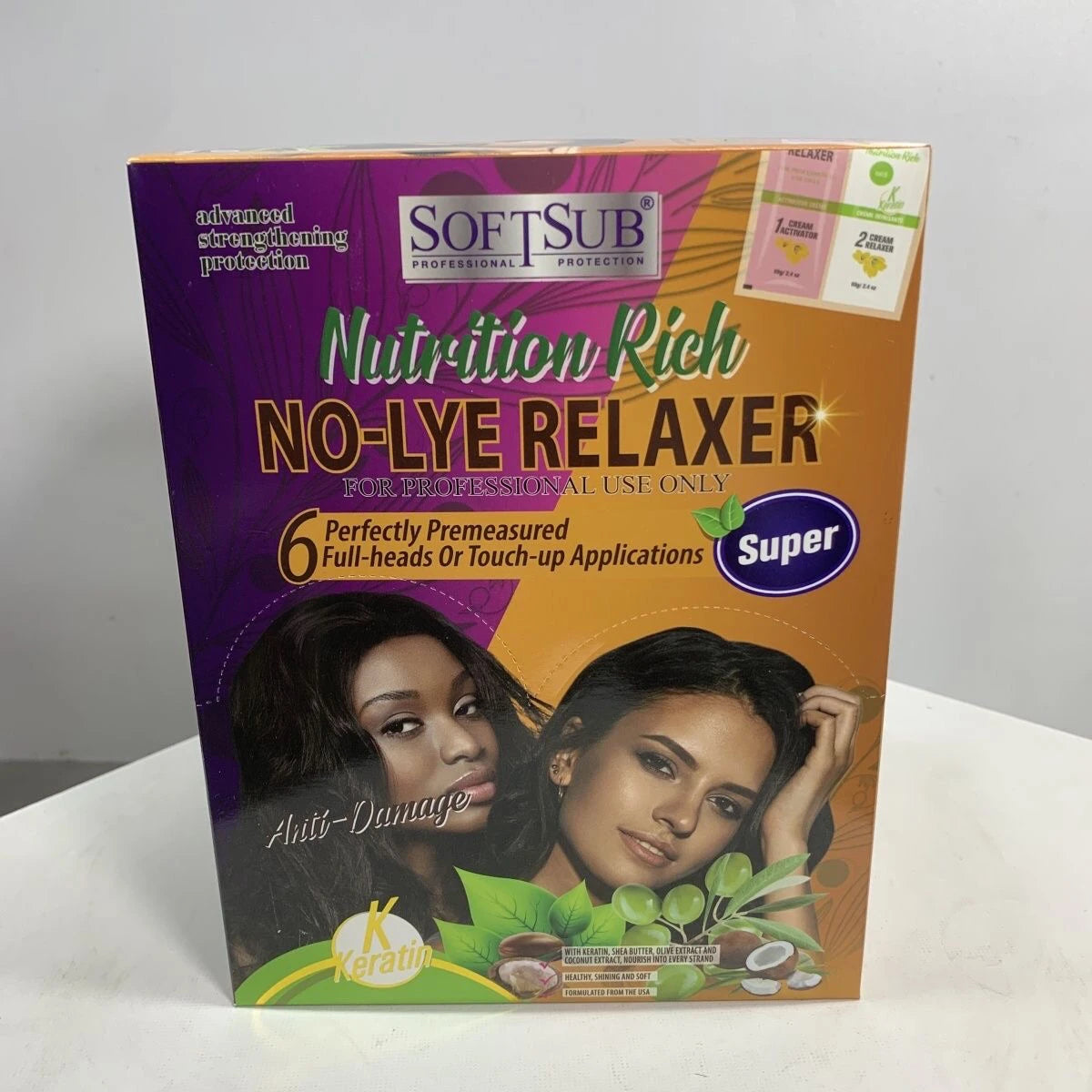 Organic Olive Oil NoLye Relaxer for Hair Care l Hair Straightening Solution Daily Use Hair Care Product