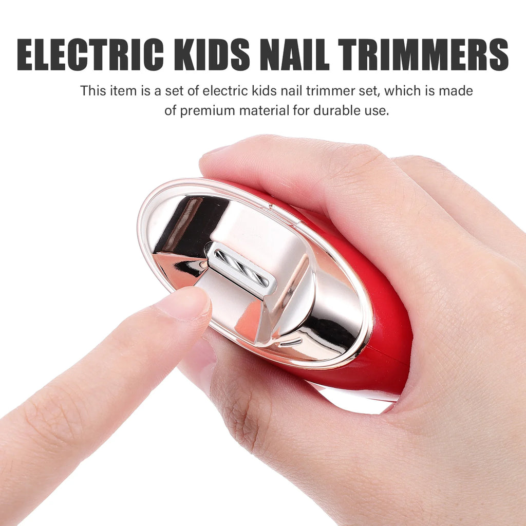 1Set Electric Kids Nail Trimmer Durable Material Lightweight Portable Nail Care Kit Safe Efficient Children Manicure