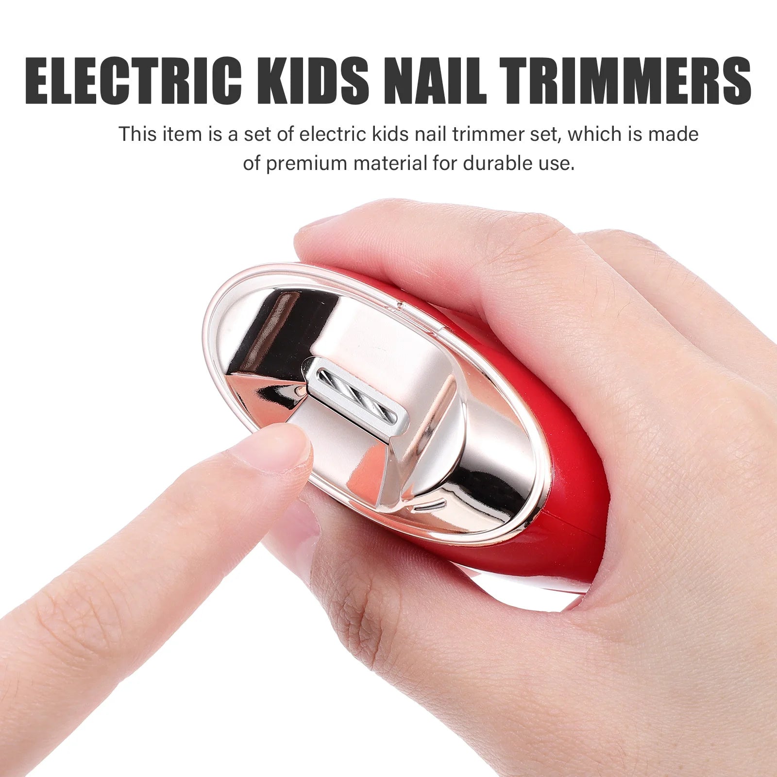 1Set Electric Kids Nail Trimmer Durable Material Lightweight Portable Nail Care Kit Safe Efficient Children Manicure