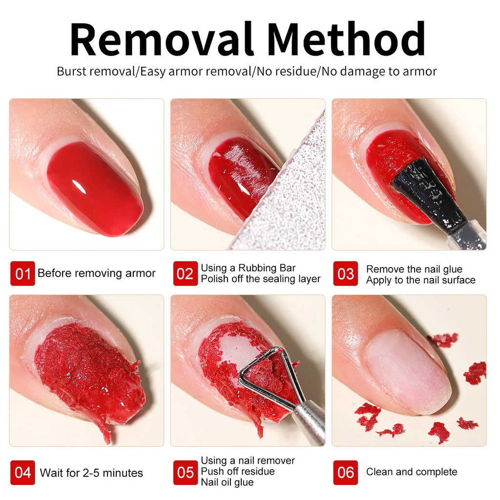 Nail Gel Remover Set 15ml Gel Blast & Soft Gel Remover Professional Not irritation Painless Semi-Permanent Nail Polish Cleaner