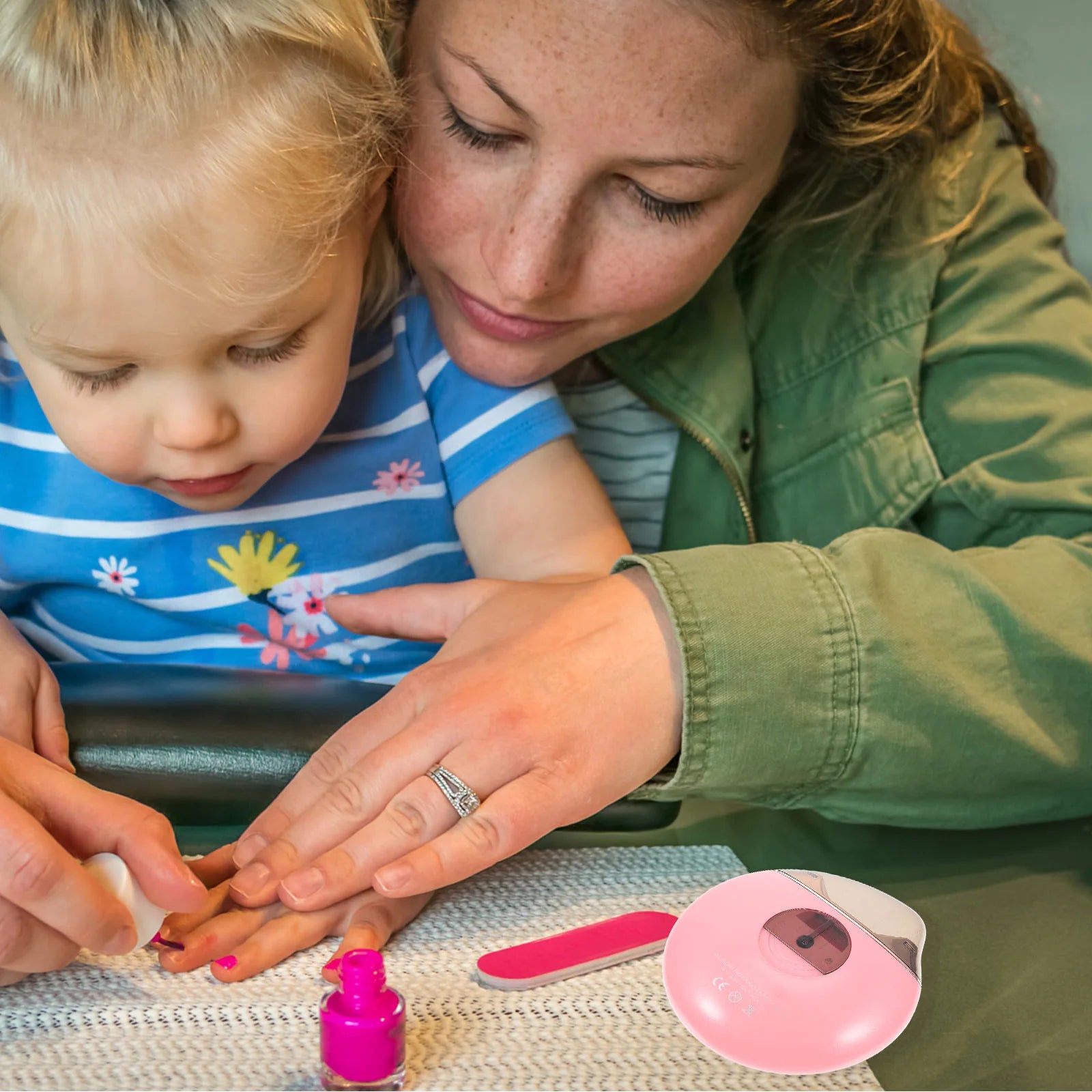 1Set Electric Nail Trimmer Safe Durable Portable Nail Care Tool Kit with Replacement Heads for Adults