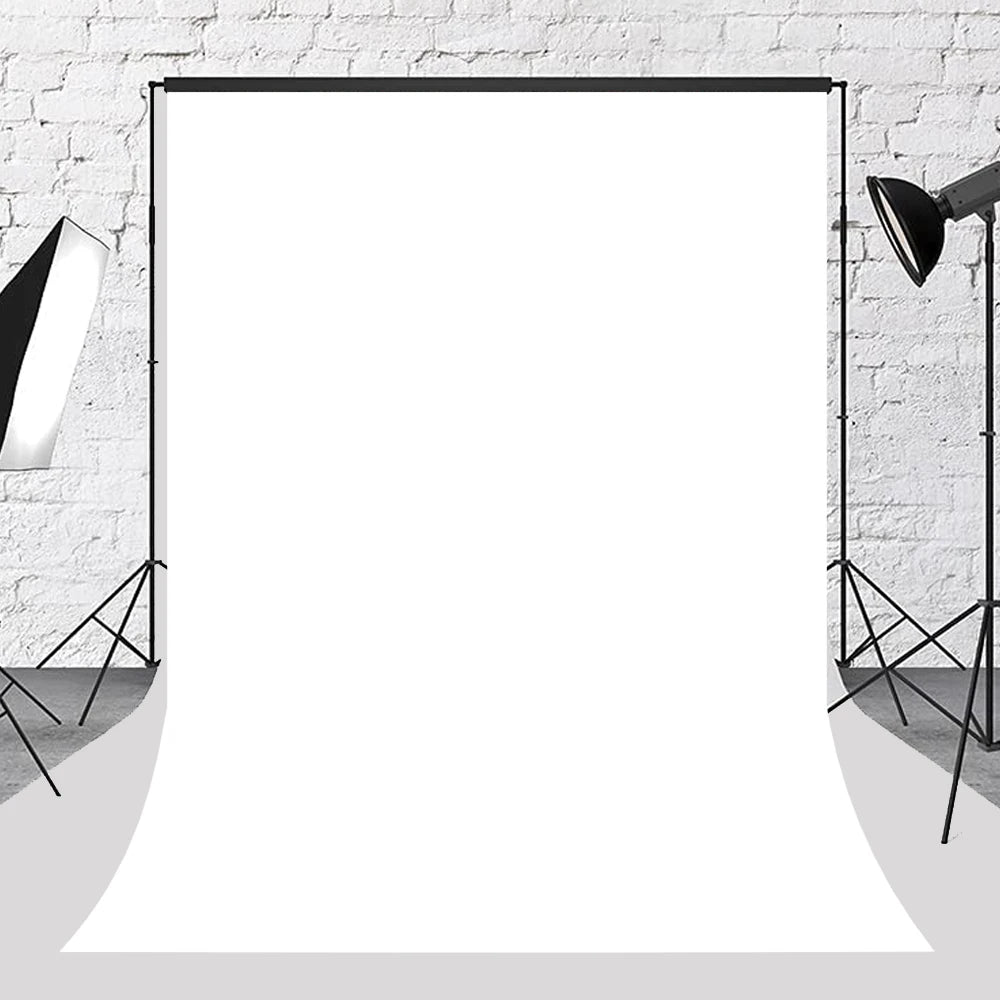 Solid White Photography Backdrop Vinyl Material Product Portrait Video Youtube Live Photocall Background DIY Photo Studio Prop