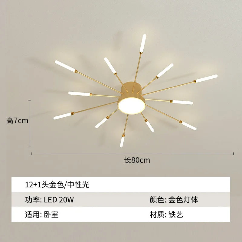 Modern Led Fireworks Pendant Lamps for Living Room Bedroom Chandelier Led Ceiling Hanging Lamp Home Furnishing lighting