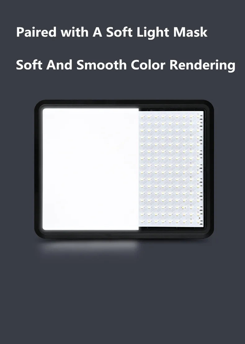 8/12 Inch LED Photography Video Panel Light Photo Studio Lighting Kit For Shoot Live Streaming Youbube With Tripod Stand