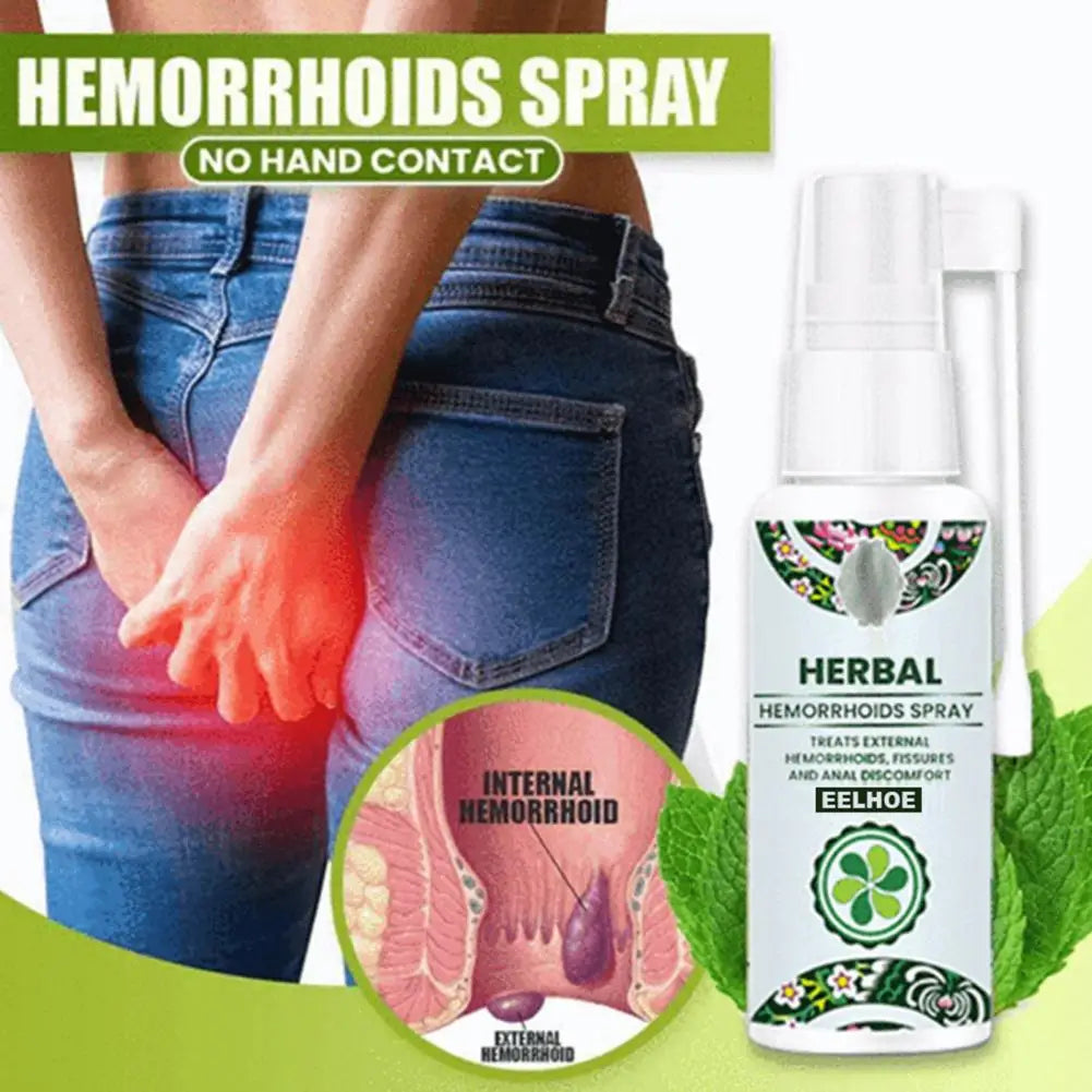 Healthy Portable Pain Relieve Anal Pain Hemorrhoids Spray Easily Operate Lightweight Anal Hemorrhoids Spray for Anal