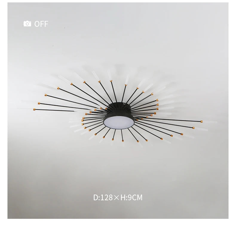 Modern Led Fireworks Pendant Lamps for Living Room Bedroom Chandelier Led Ceiling Hanging Lamp Home Furnishing lighting