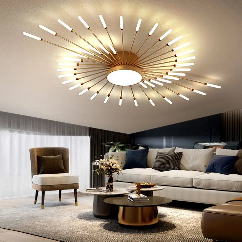 Modern Led Fireworks Pendant Lamps for Living Room Bedroom Chandelier Led Ceiling Hanging Lamp Home Furnishing lighting