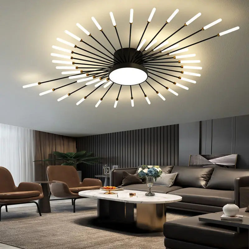 Modern Led Fireworks Pendant Lamps for Living Room Bedroom Chandelier Led Ceiling Hanging Lamp Home Furnishing lighting