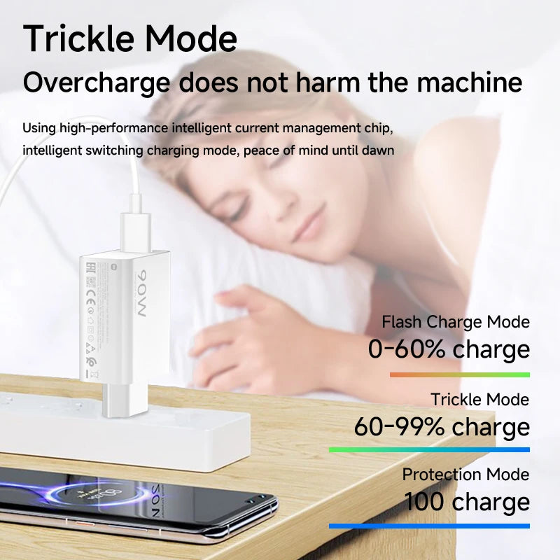 90W 6A Turbo Fast Wall Charger Original Xiaomi 15 14 13 12 11 Pro Ultra Lite USB To Type C Quick Charging Phone Cable Redmi Note