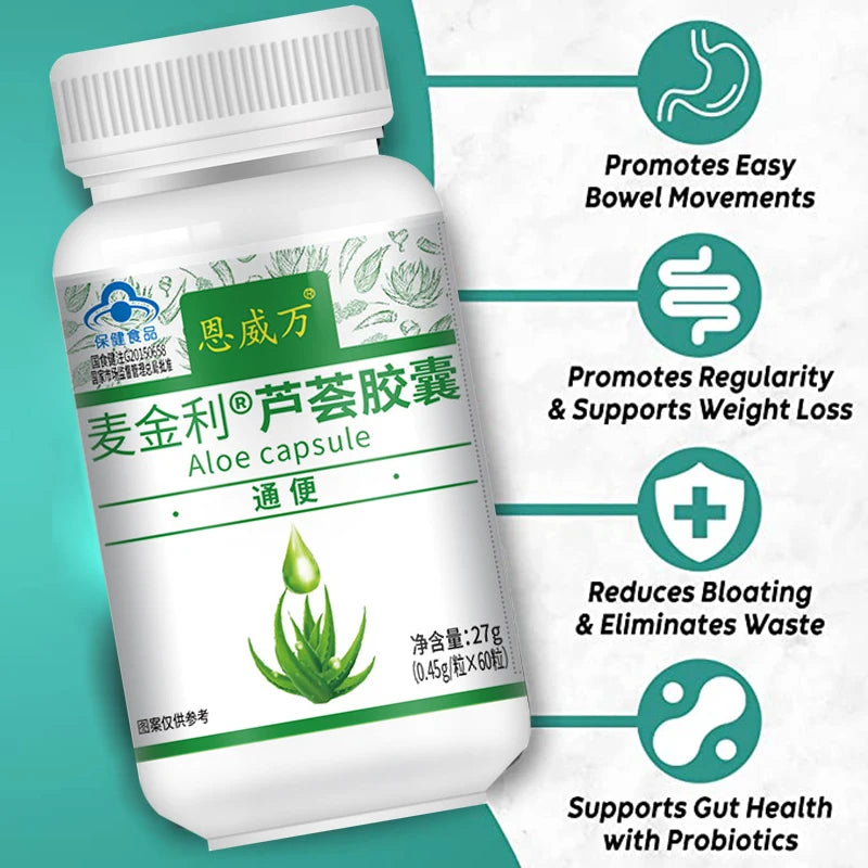 Colon Cleanser Detox for Flush - Aloe Vera Softgel Capsules , Supports Digestive Health