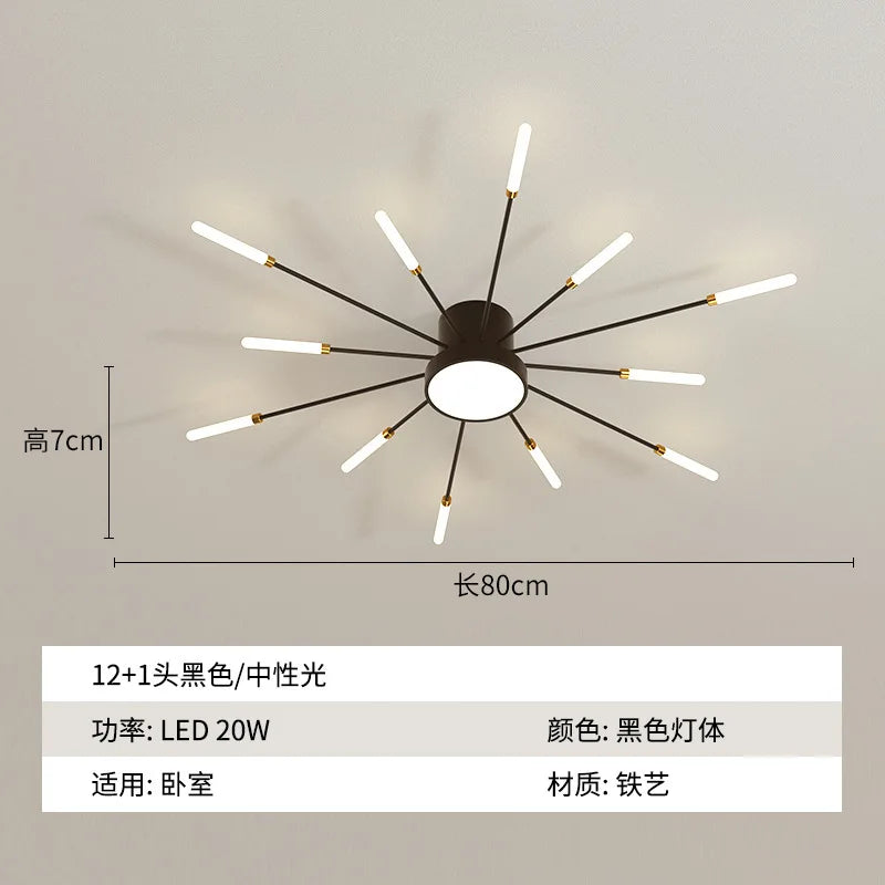 Modern Led Fireworks Pendant Lamps for Living Room Bedroom Chandelier Led Ceiling Hanging Lamp Home Furnishing lighting
