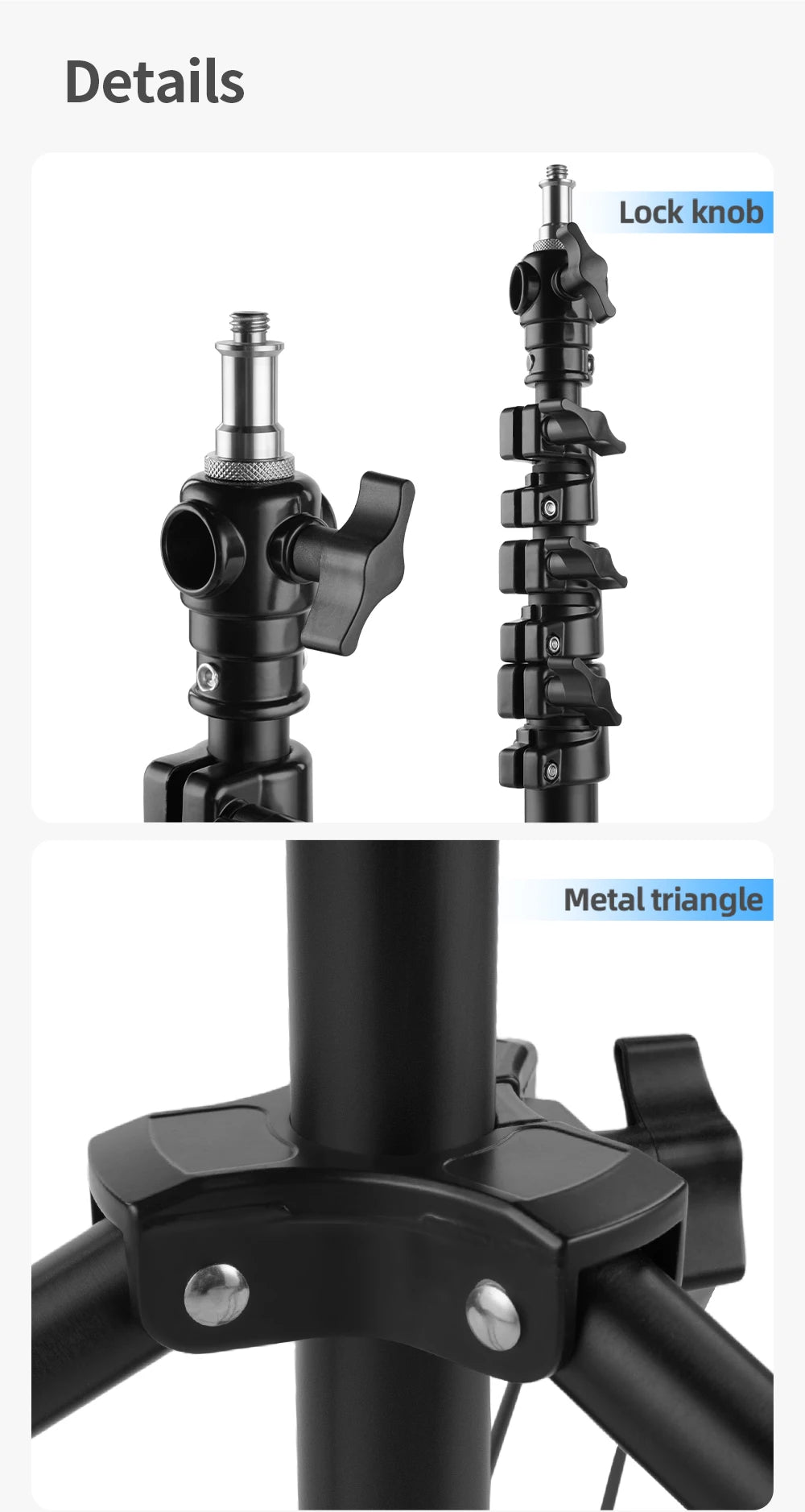 Selens 2.2~3.95M Light Stand with Air Pressure Buffer Aluminum Alloy Tripod For Photography Stiduo Video Flash Lighting Softbox