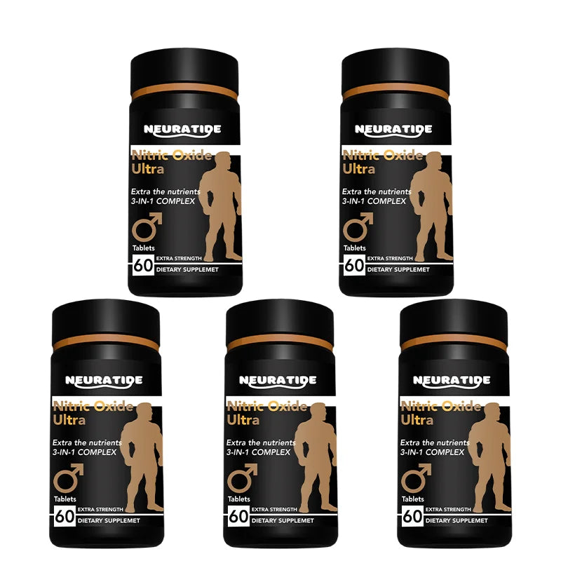 3-in-1 Nitric Oxide Ultra Supplement, Reproductive Health Natural Energizer, Performance, 60 Tablets, 30 Days Supply