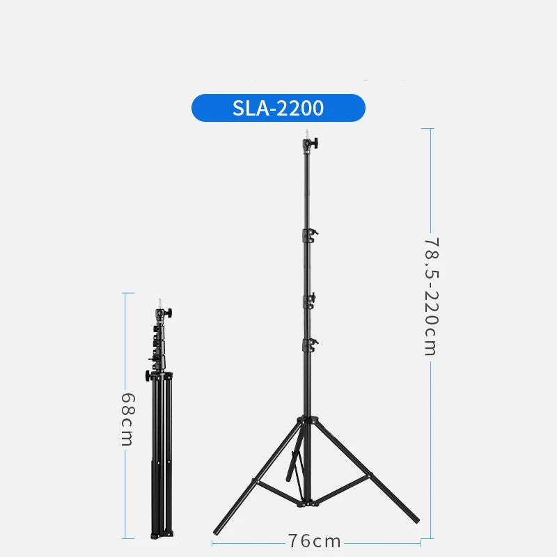 Selens 2.2~3.95M Light Stand with Air Pressure Buffer Aluminum Alloy Tripod For Photography Stiduo Video Flash Lighting Softbox