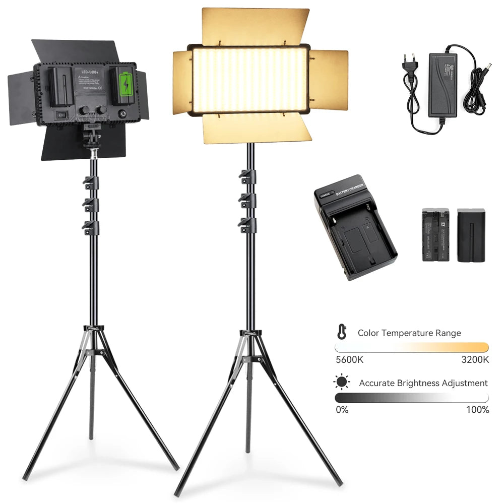 LED Lights Photography Camera Video Lamp Photo Studio Kits Panel Lamp Stand Light Selfie Light For Streaming Tiktok Eyelashes