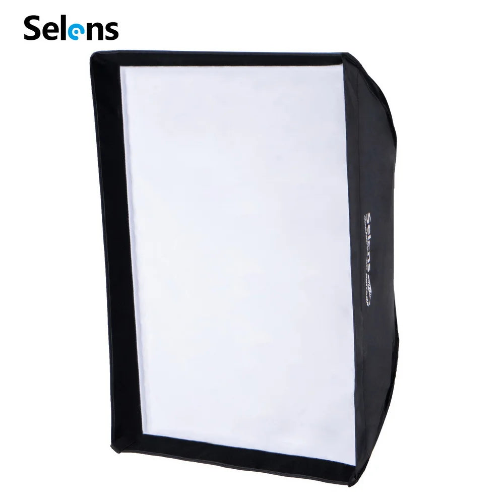 Selens  60X80CM Double Layer Diffusion Honeycomb Grid Softbox for Studio Photo Light  Red Head light Flash