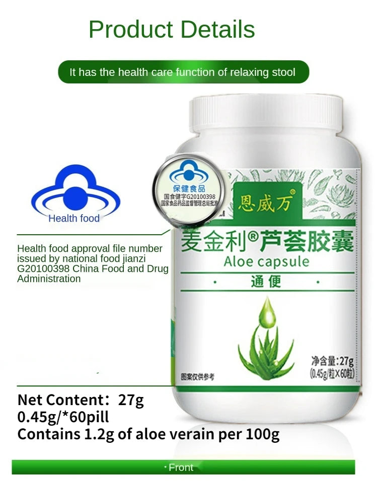 Colon Cleanser Detox for Flush - Aloe Vera Softgel Capsules , Supports Digestive Health