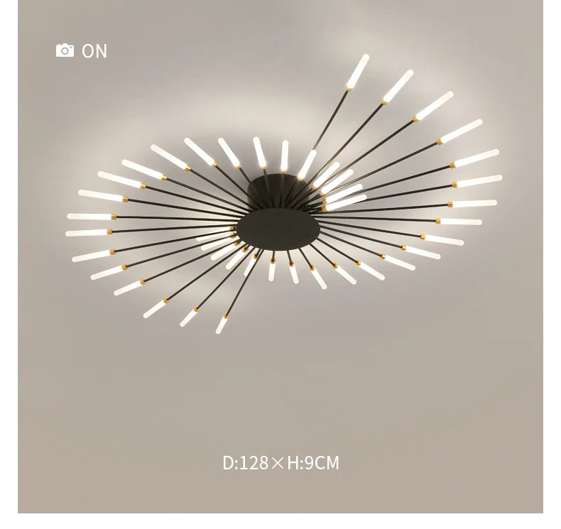 Modern Led Fireworks Pendant Lamps for Living Room Bedroom Chandelier Led Ceiling Hanging Lamp Home Furnishing lighting