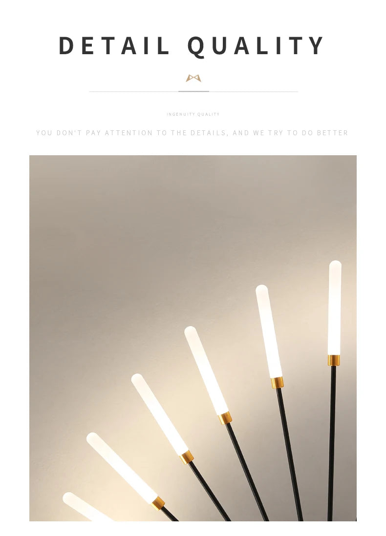 Modern Led Fireworks Pendant Lamps for Living Room Bedroom Chandelier Led Ceiling Hanging Lamp Home Furnishing lighting