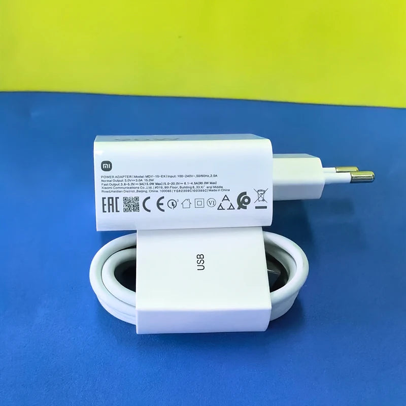 90W 6A Turbo Fast Wall Charger Original Xiaomi 15 14 13 12 11 Pro Ultra Lite USB To Type C Quick Charging Phone Cable Redmi Note