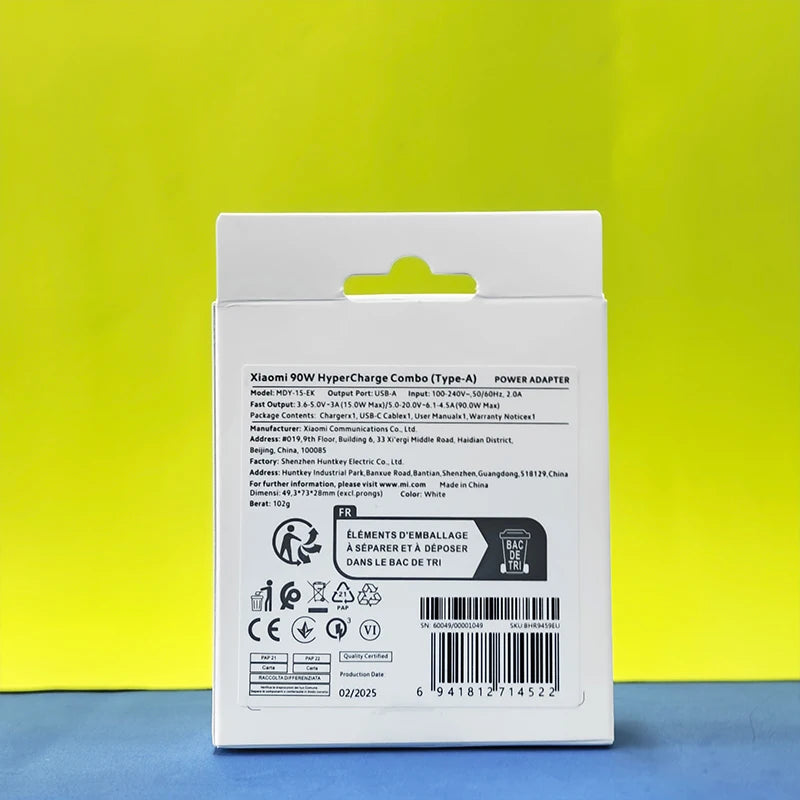 90W 6A Turbo Fast Wall Charger Original Xiaomi 15 14 13 12 11 Pro Ultra Lite USB To Type C Quick Charging Phone Cable Redmi Note