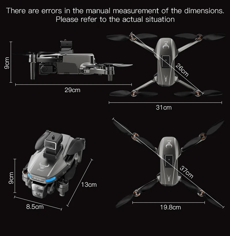 Mini Drone Professional GPS HD Camera Drones 5G WIFI FPV Video 4k UAV 4.5 inch large screen remote control RC Dron SG109 PRO MAX