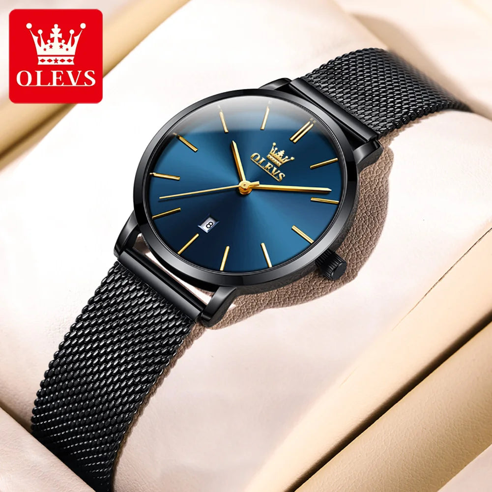 OLEVS Woman Watch 5869 Elegant Fashion Quartz Wristwatch Waterproof Date Watches For Woman Set Bracelet Watch Box Gifts Original