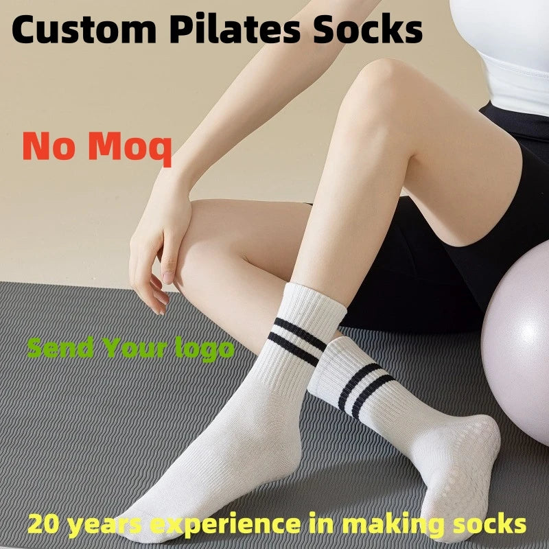 Miosam USD7 Professional custom socks yoga Pilates socks Protective socks unisex loose pressure sports ankle socks women men