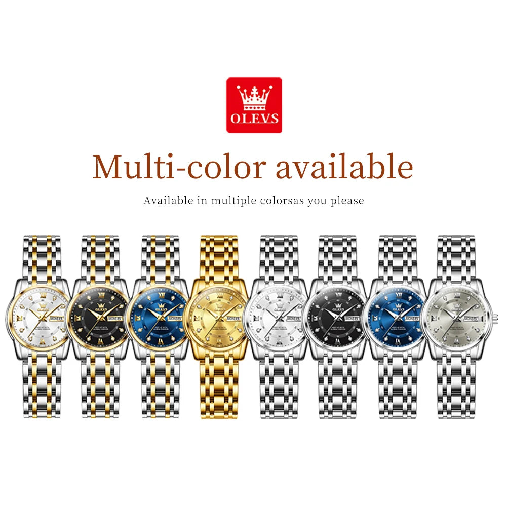 OLEVS brand watch Roman scale fashion calendar quartz watch waterproof women's watch 5513