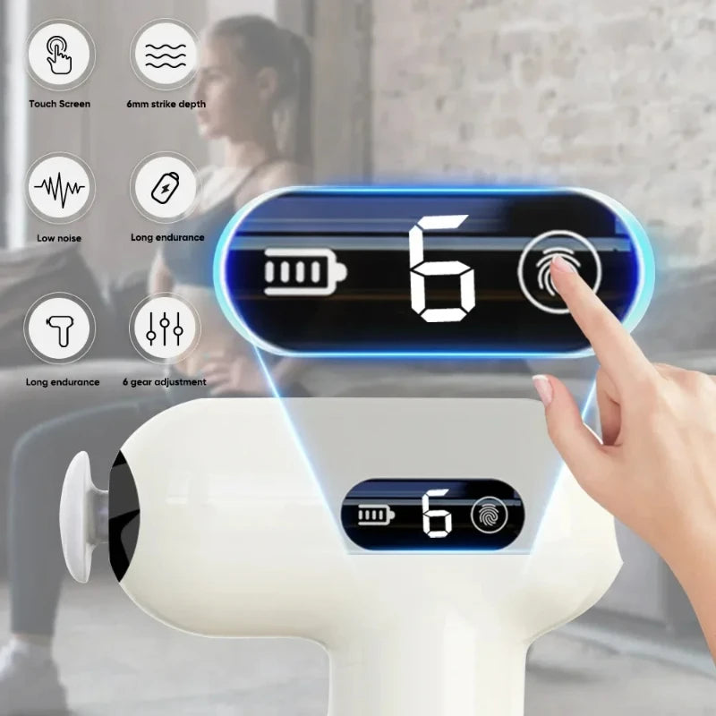 Multi functional muscle fascia gun electric portable fitness massager professional muscle relaxation massage mini fascia gun