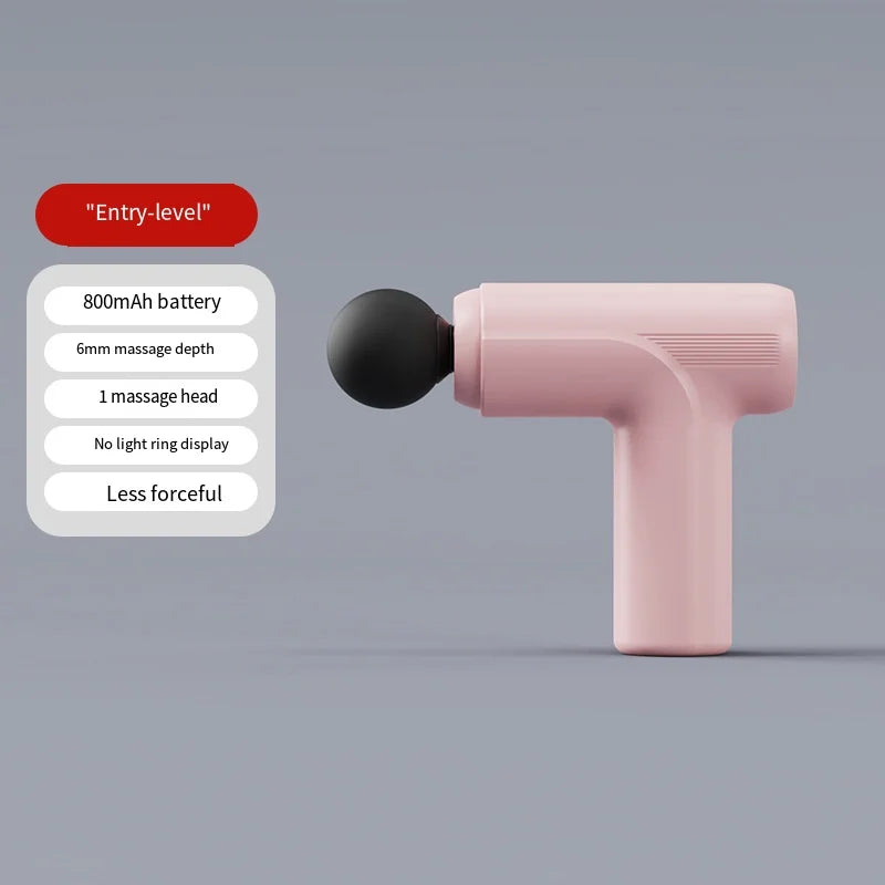 Mini USB Electric Massage Gun Deep Tissue Facial Massgaer 8 Heads Arms Back Leg Muscle Relaxing For Body Back Arm Sport Fitness