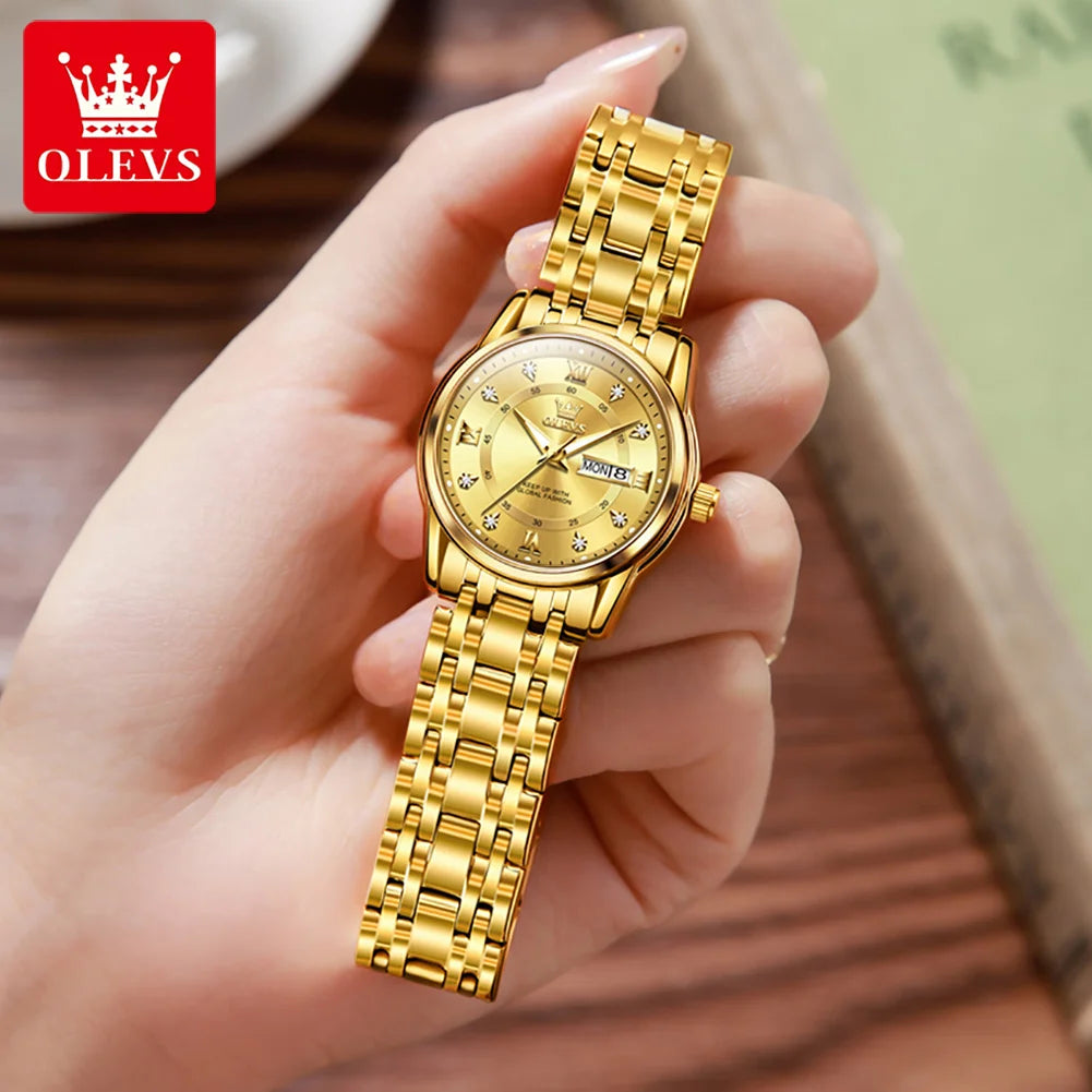 OLEVS brand watch Roman scale fashion calendar quartz watch waterproof women's watch 5513