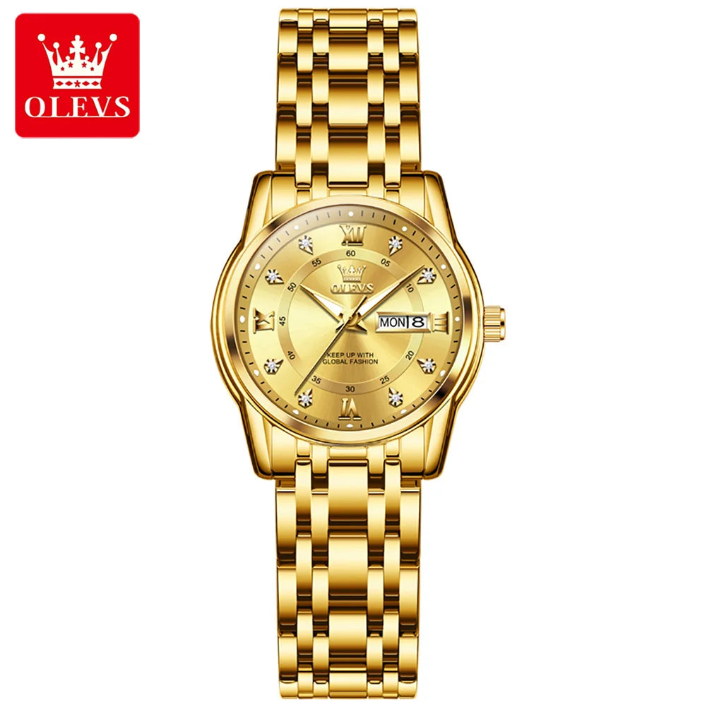 OLEVS brand watch Roman scale fashion calendar quartz watch waterproof women's watch 5513