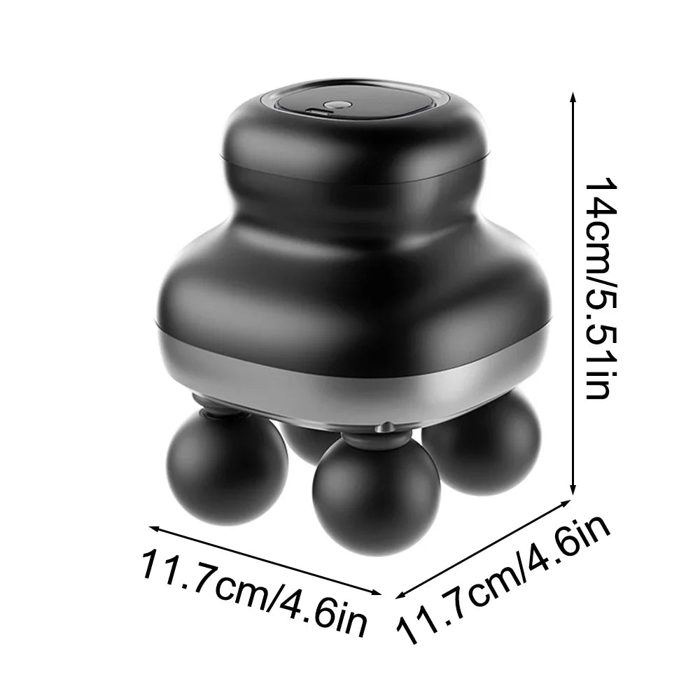 Four Head Fascia Gun, Household Fully Automatic Muscle Relaxation Massager, Mini Electric Massager