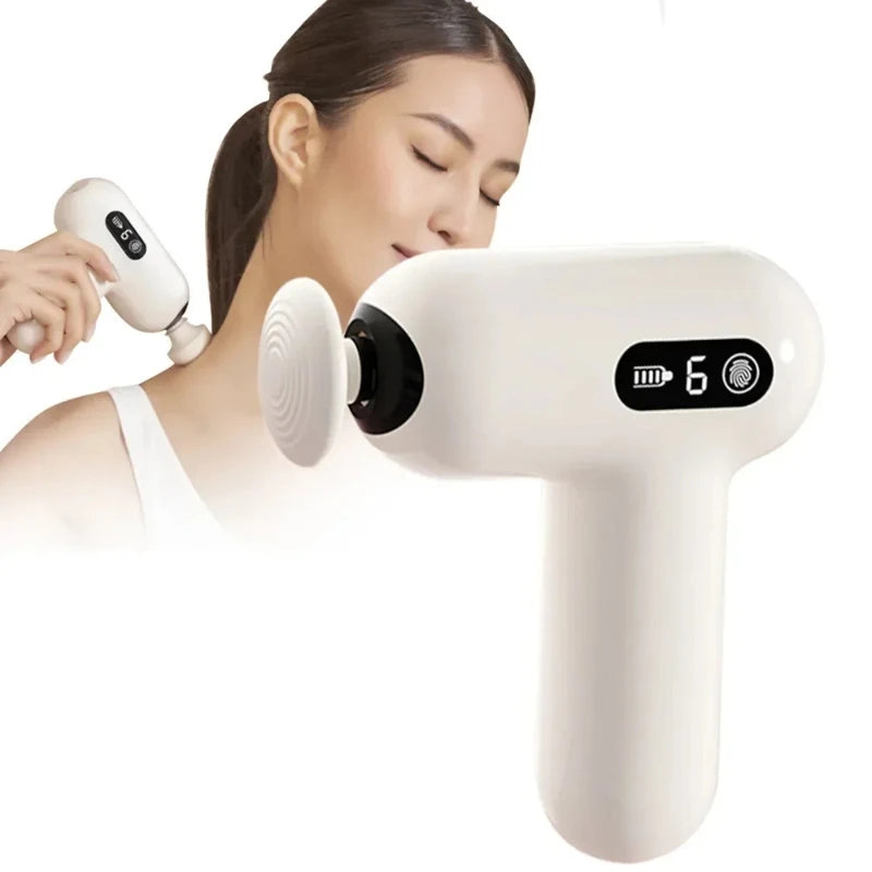 Multi functional muscle fascia gun electric portable fitness massager professional muscle relaxation massage mini fascia gun