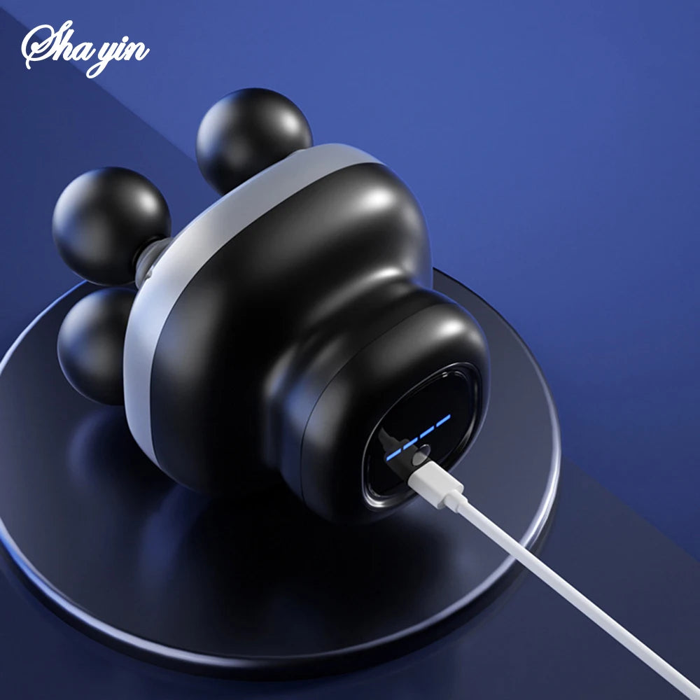 Four Head Fascia Gun, Household Fully Automatic Muscle Relaxation Massager, Mini Electric Massager