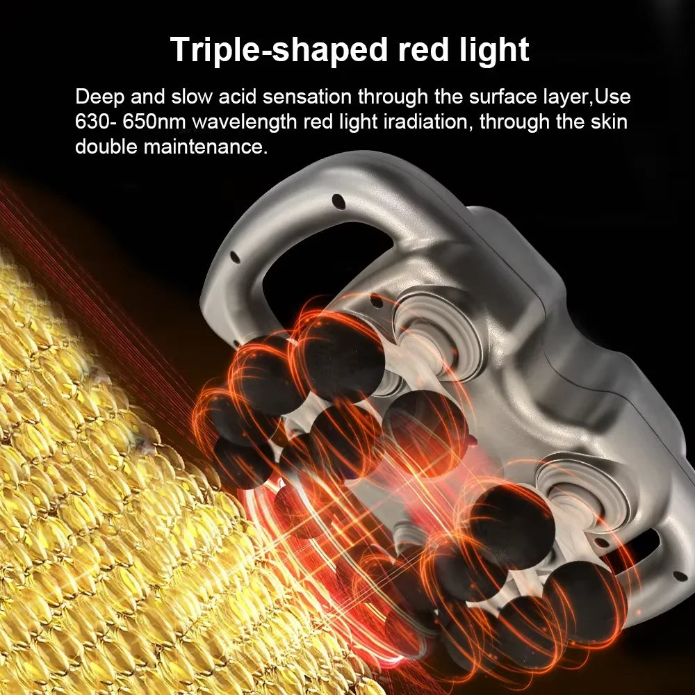 Fascia Gun Muscle Massager with 16 Heads Deep Tissu Electronic Percussion Vibration Therapy for Body Back Shoulders Legs